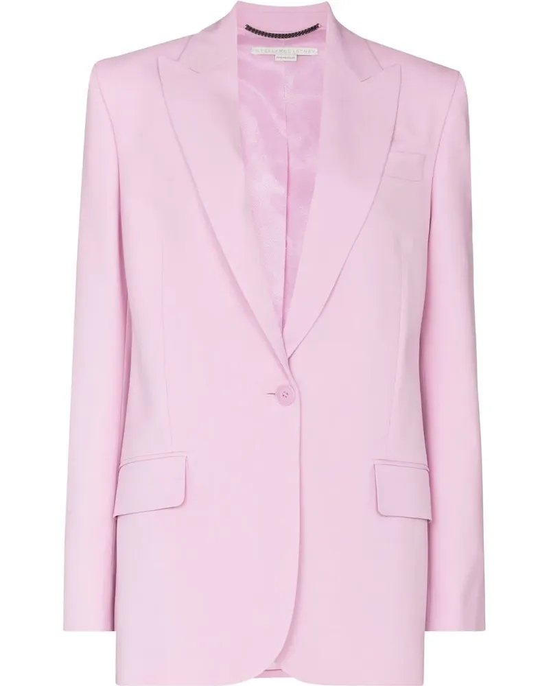 Stella McCartney Blazer mit steigendem Revers - Rosa Rosa