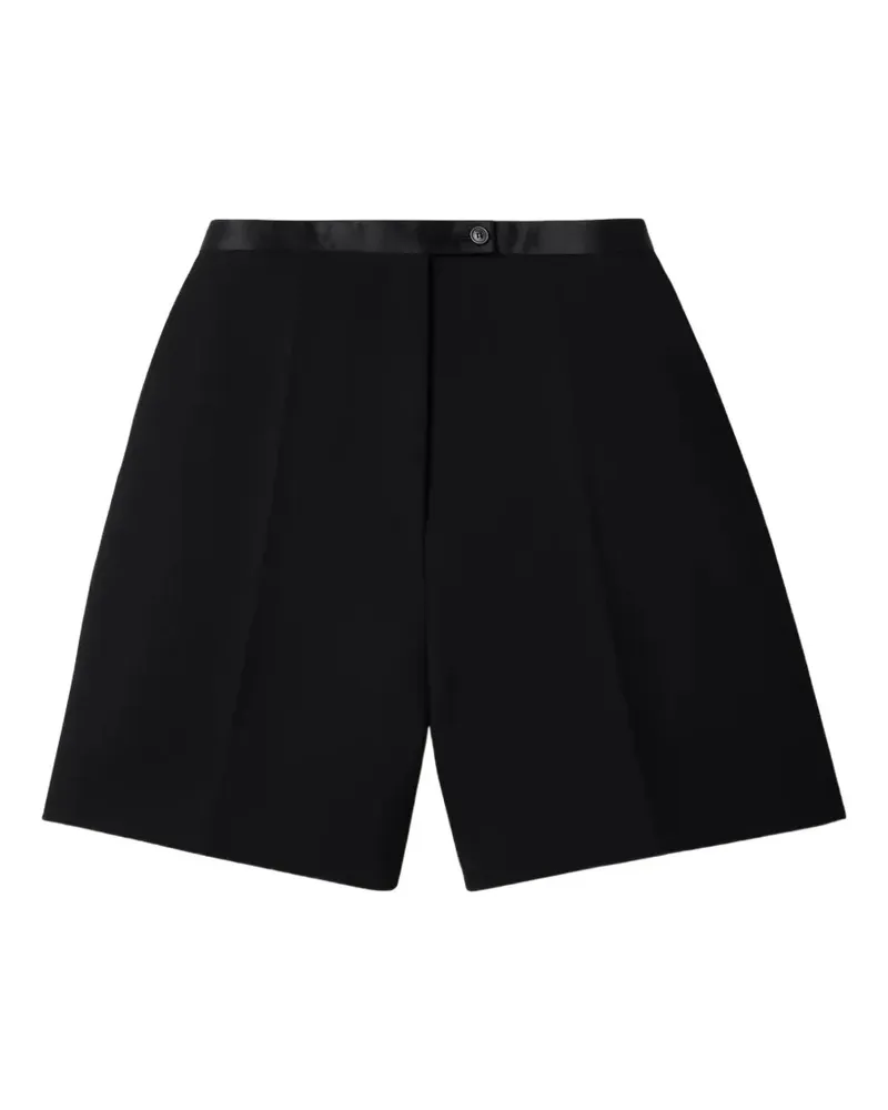 KHAITE Micha pressed-creases shorts - Schwarz Schwarz