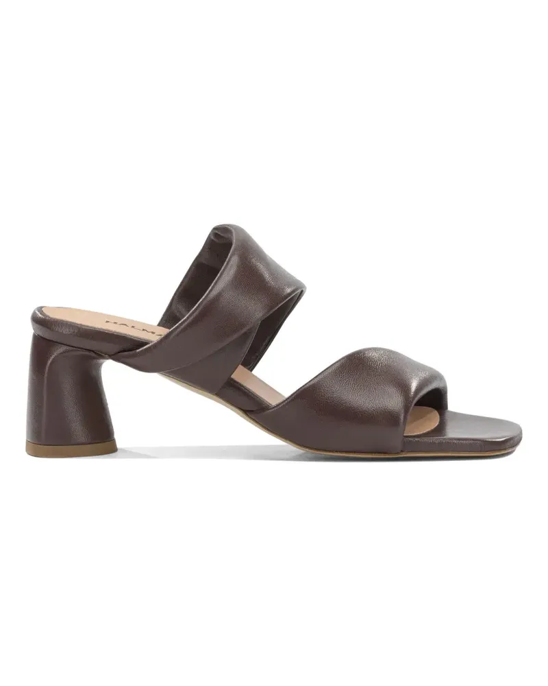 HALMANERA Dally padded crossover-strap sandals - Braun Braun