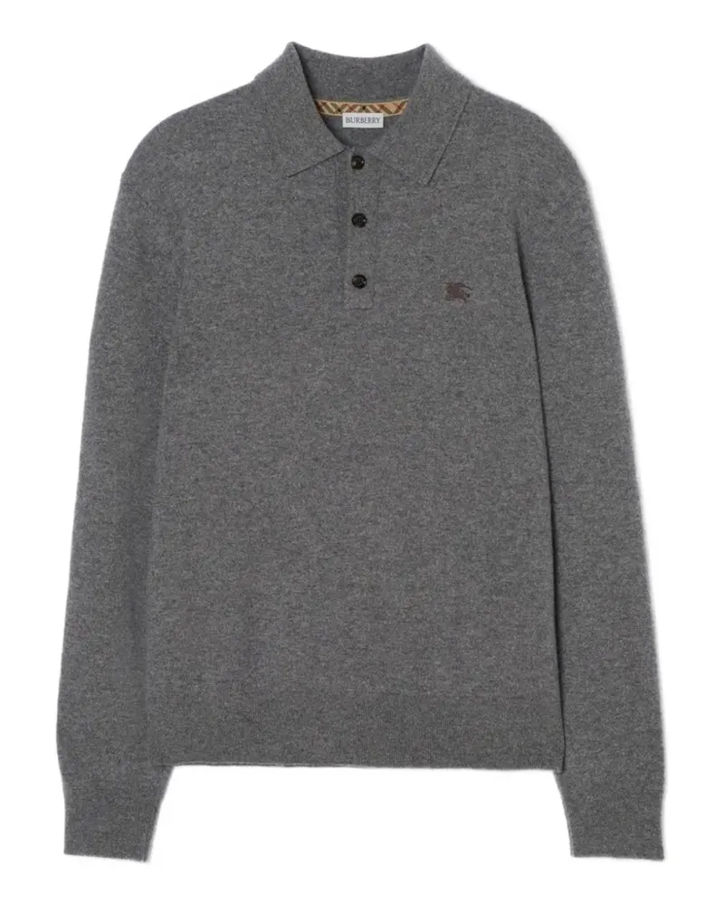 Burberry Langärmeliges Poloshirt - Grau Grau