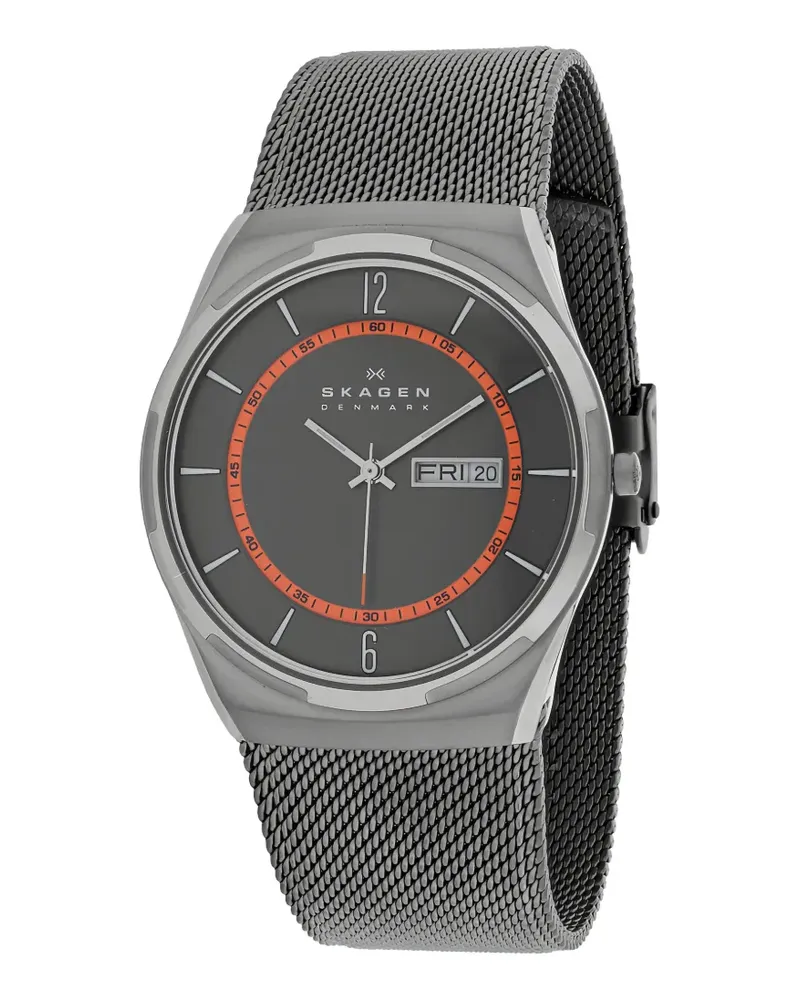 Skagen Melbye mesh-strap watch - Schwarz Schwarz