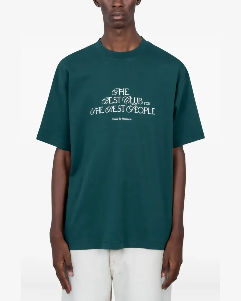 Drôle de Monsieur The Best Club T-Shirt - Grün Grün