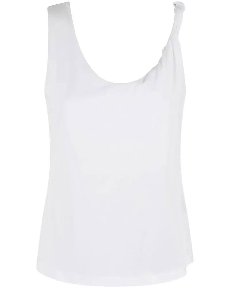 Federica Tosi Trägershirt aus Jersey - Weiß Weiß