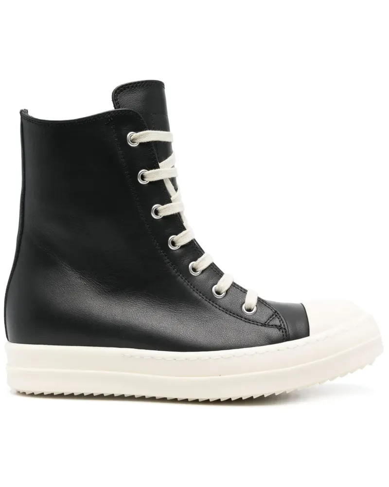 Rick Owens Sneakers aus Leder - Schwarz Schwarz