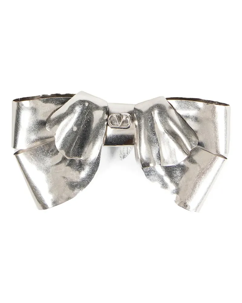 Valentino Garavani Trop Chou bow brooch - Silber Silber