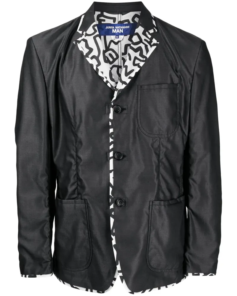 Junya Watanabe Sakko mit Kontrastdetails - Schwarz Schwarz