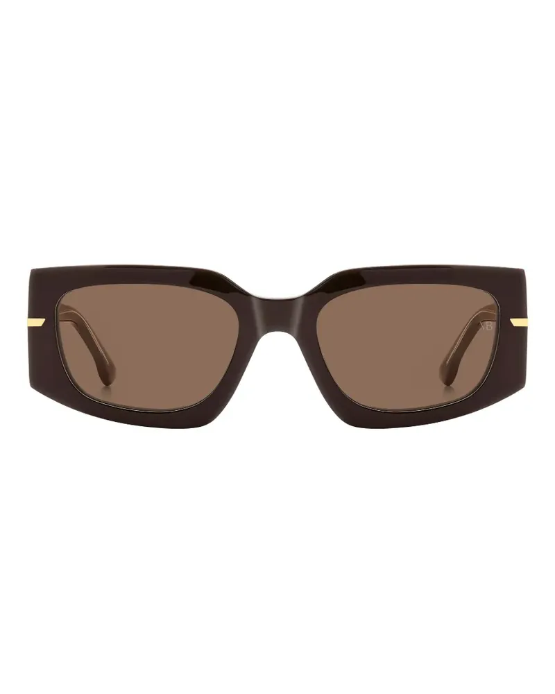 Victoria Beckham Sonnenbrille mit geometrischem Gestell - Braun Braun