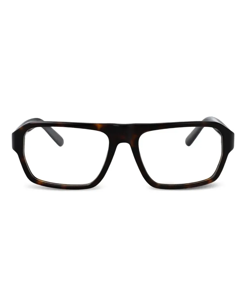 GCDS Brille mit eckigem Gestell - Braun Braun