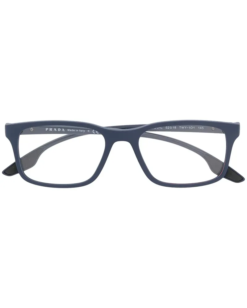 Prada Eckige 'PS01LV' Brille - Blau Blau