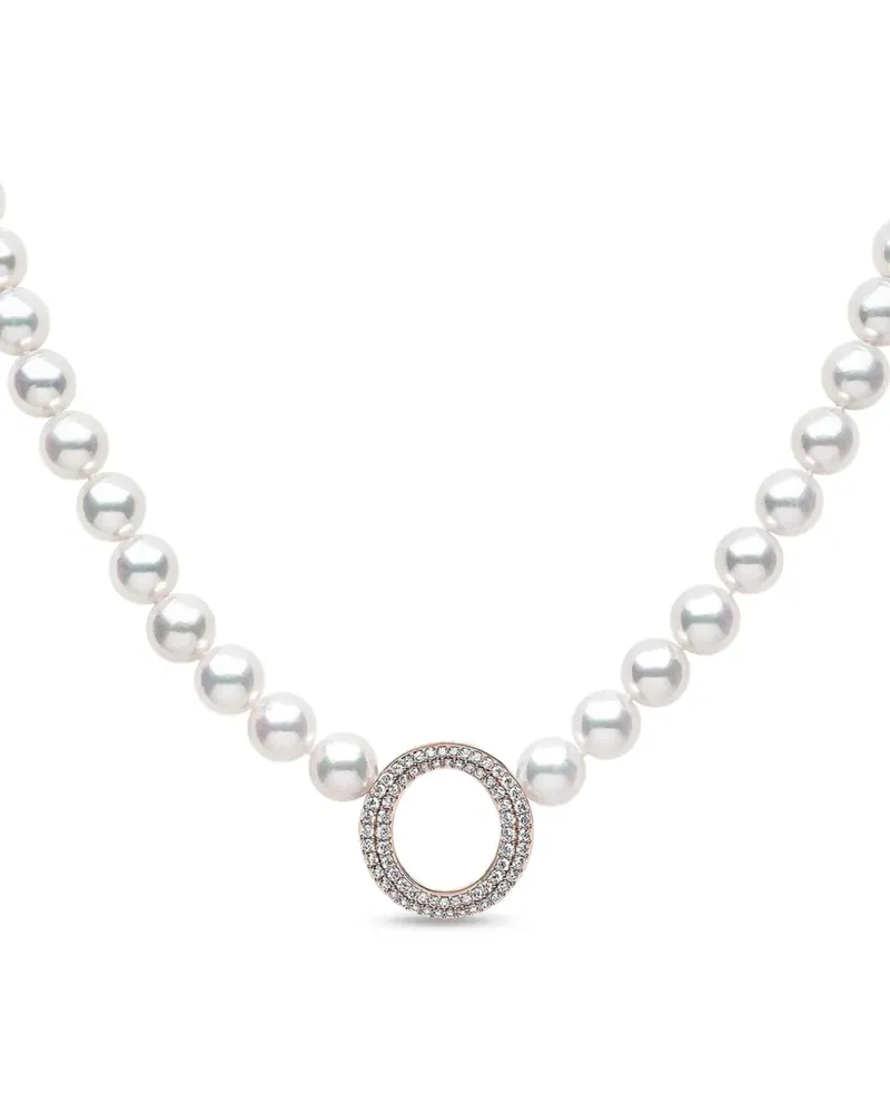 YOKO London 18K rose gold freshwater pearl and diamond necklace - Rosa Rosa