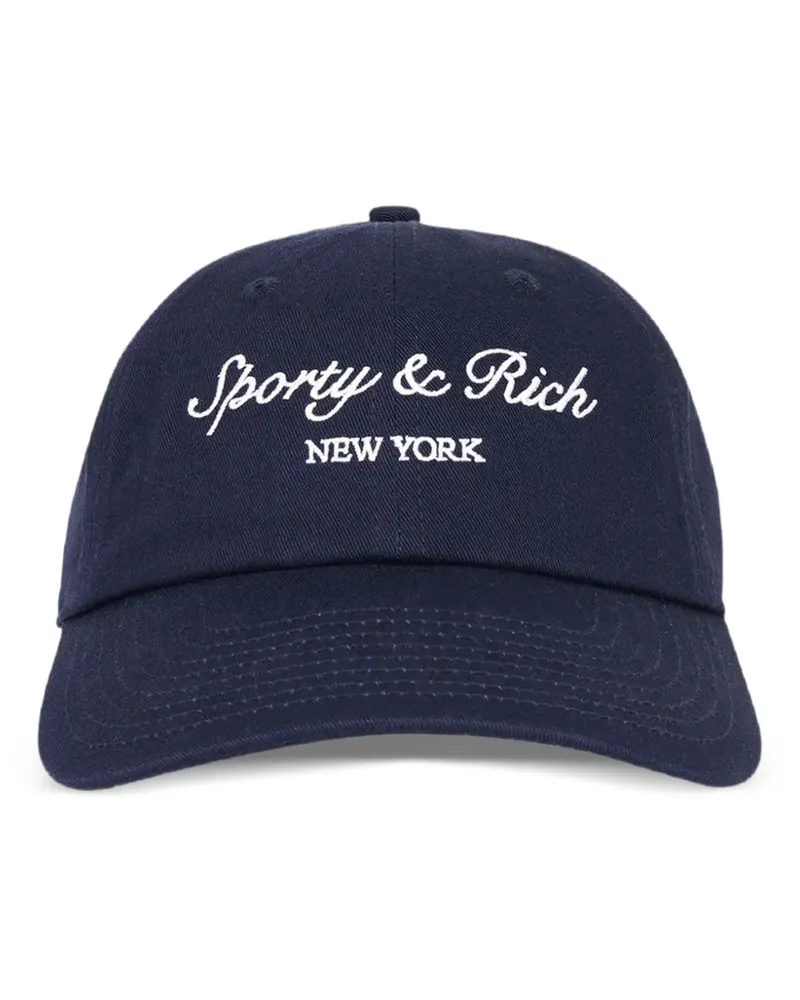 SPORTY & RICH Syracuse Baseballkappe - Blau Blau