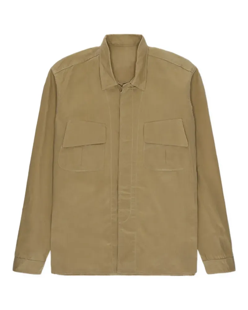 Fortela Mark pocket overshirt - Nude Nude