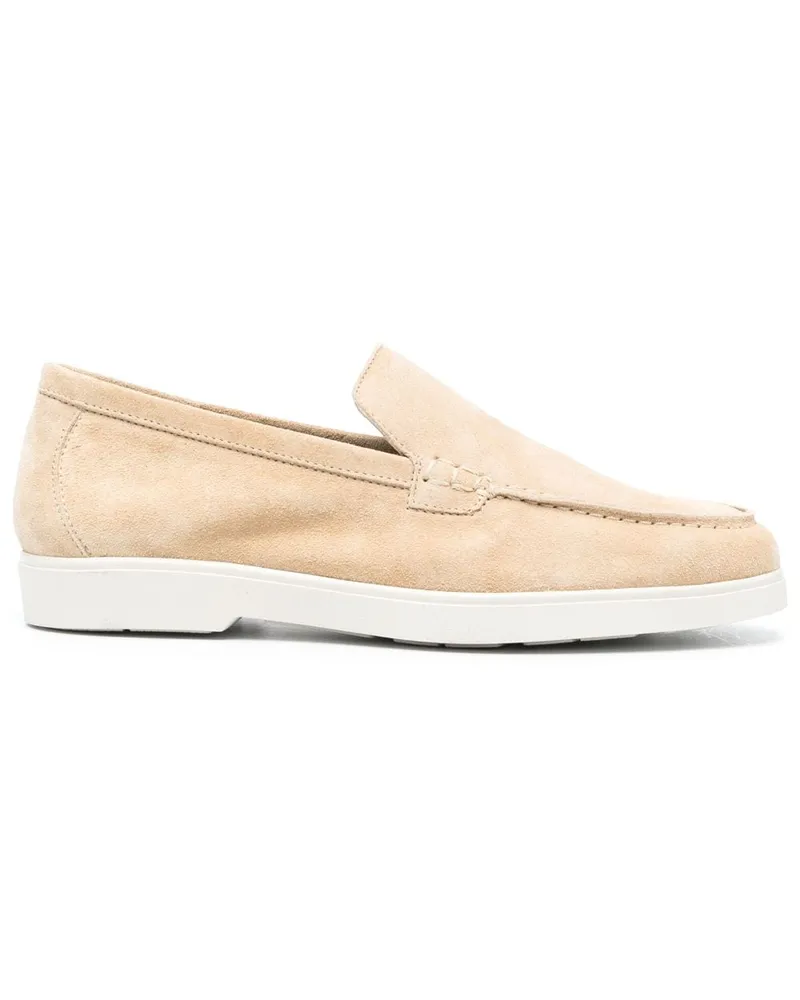 MOORER Loafer aus Wildleder - Nude Nude