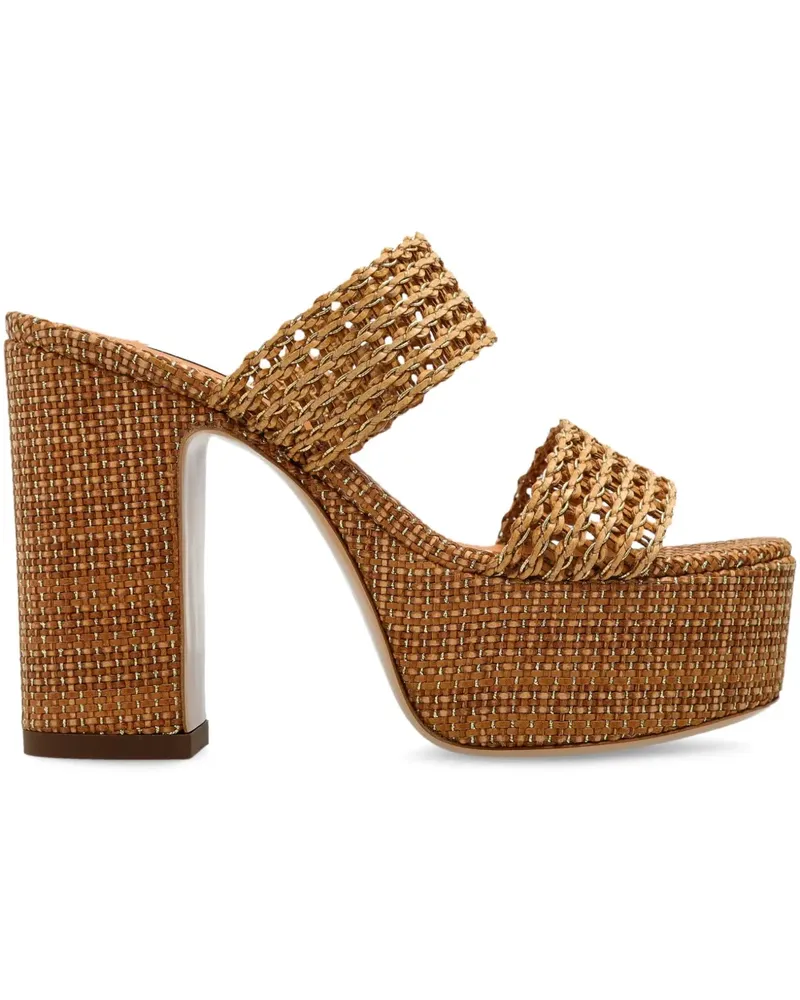 Casadei Sandalen mit Plateausohle - Nude Nude