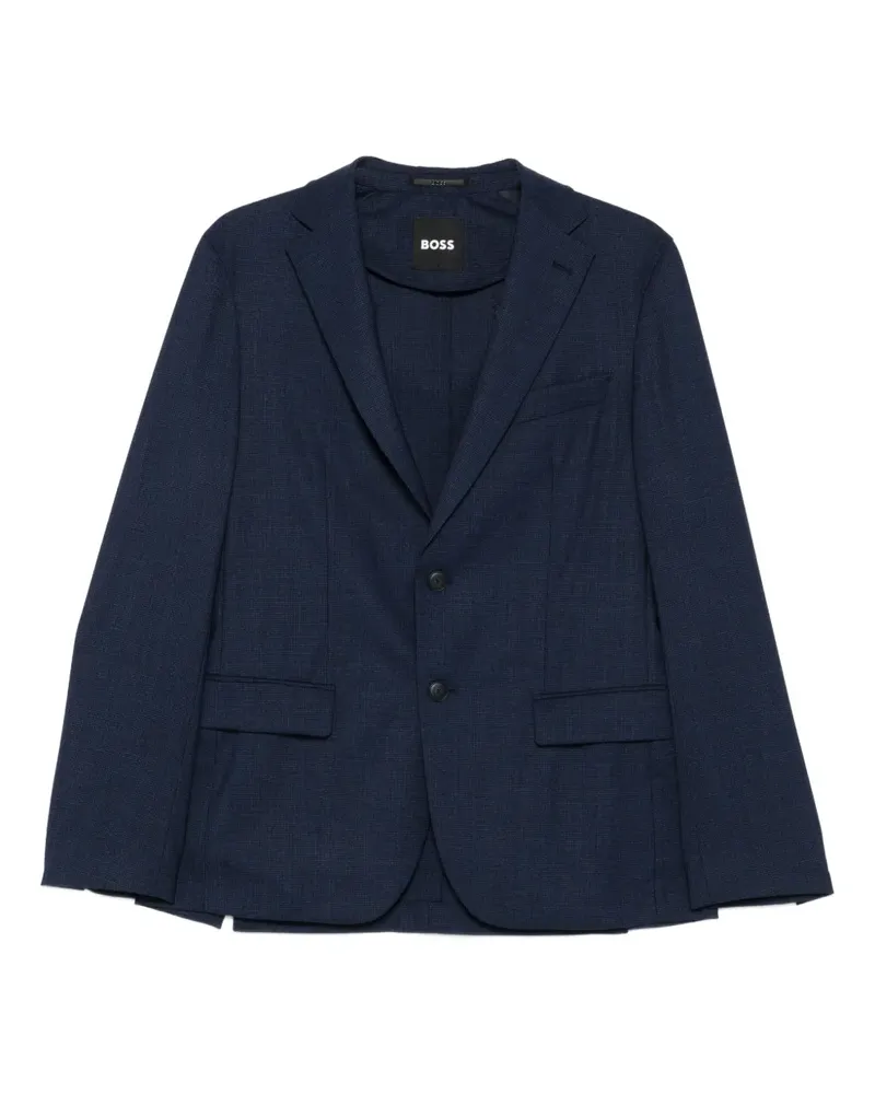 HUGO BOSS Anzug mit Hahnentrittmuster - Blau Blau