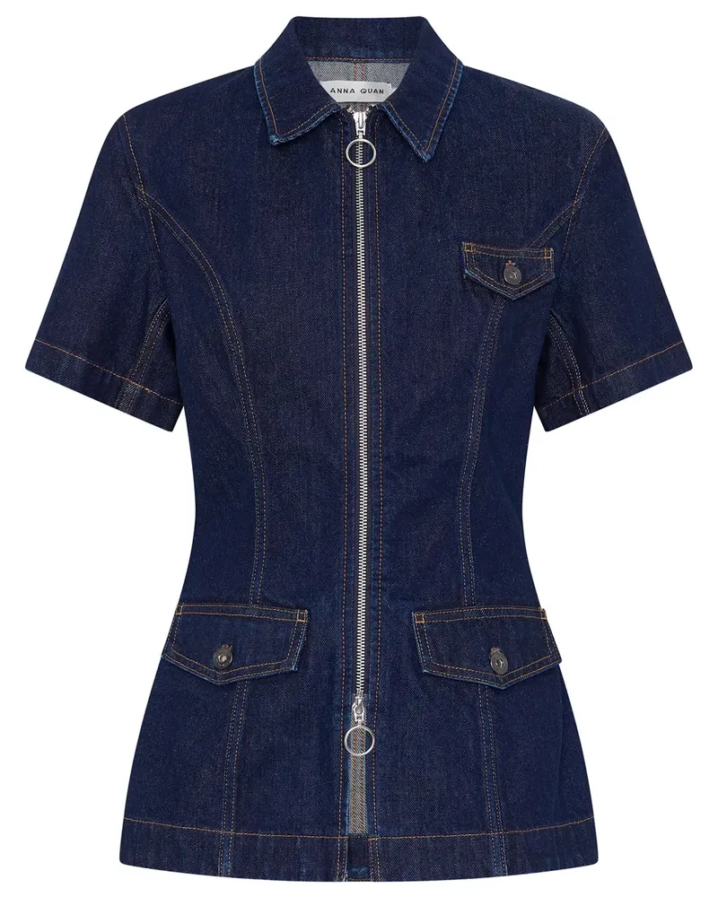 Anna Quan Jacke aus Baumwolle - Blau Blau