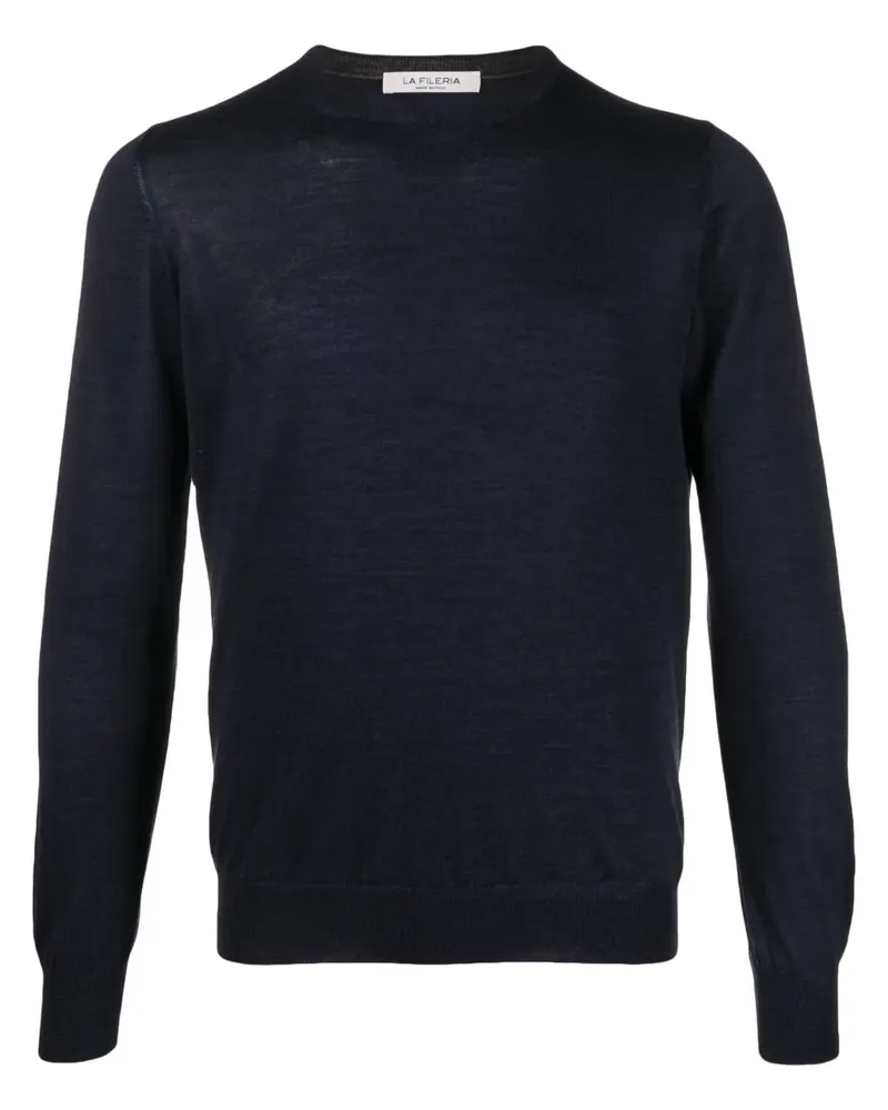 La Fileria Pullover mit rundem Ausschnitt - Blau Blau