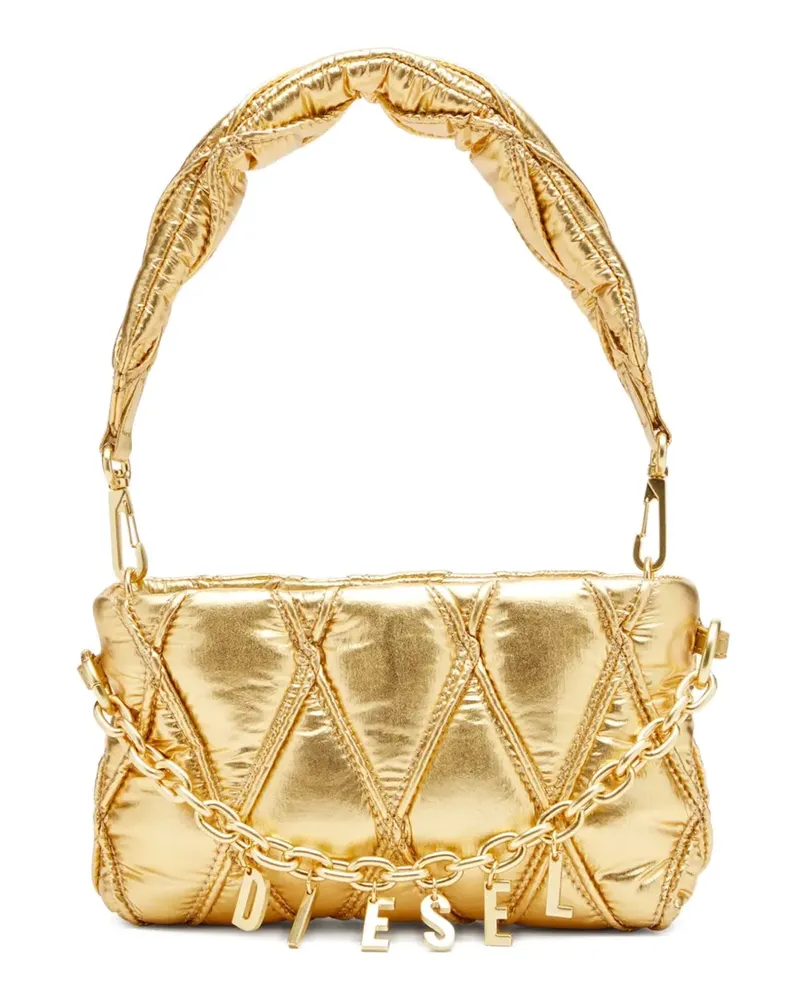 Diesel Charm-D Schultertasche - Gold Gold