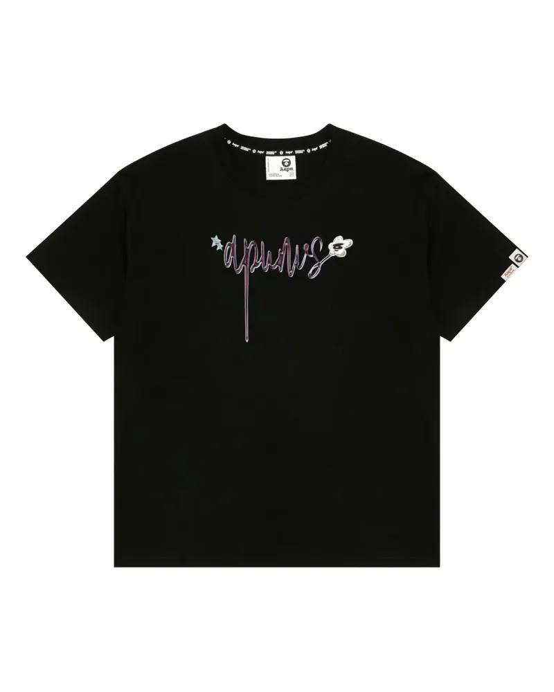 BAPE T-Shirt mit Bären-Print - Schwarz Schwarz