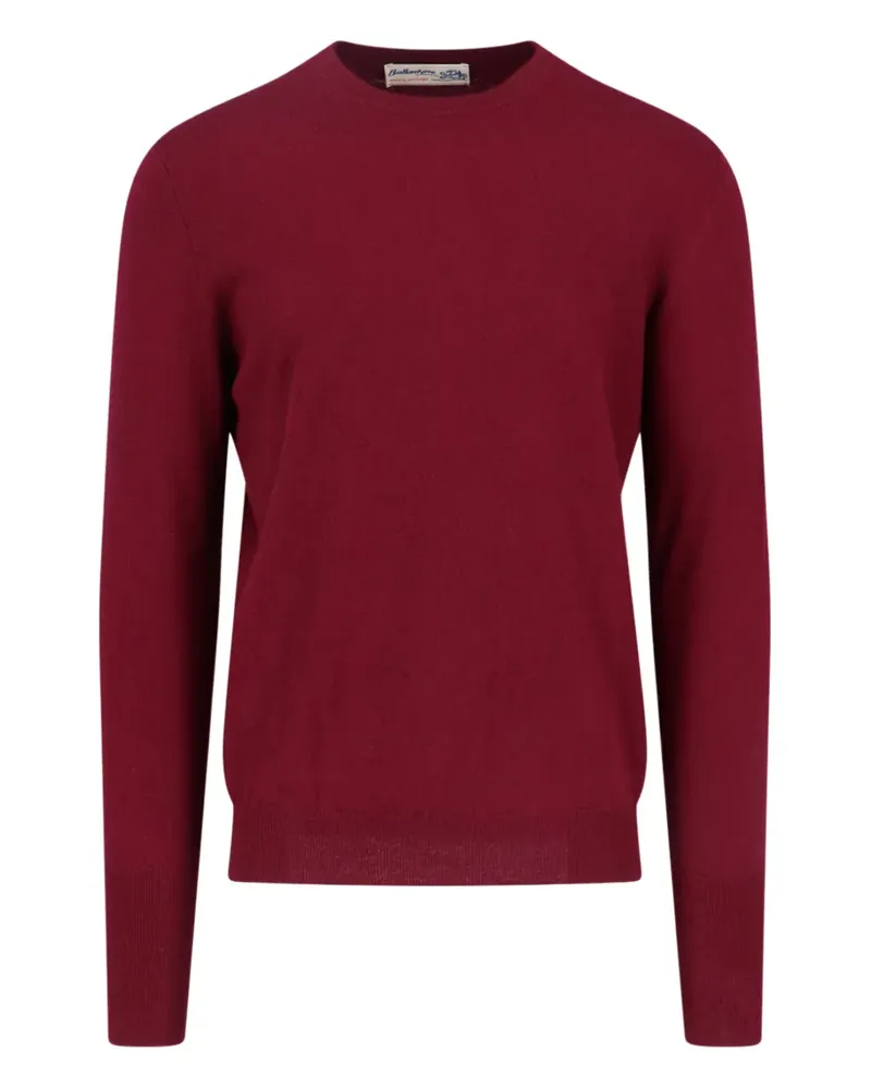 Ballantyne Kaschmirpullover mit Rundhalsausschnitt - Rot Rot