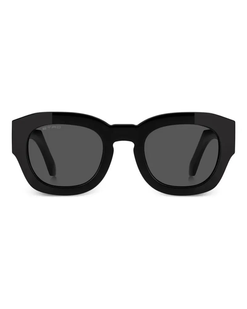 Etro Sonnenbrille mit eckigem Gestell - Schwarz Schwarz