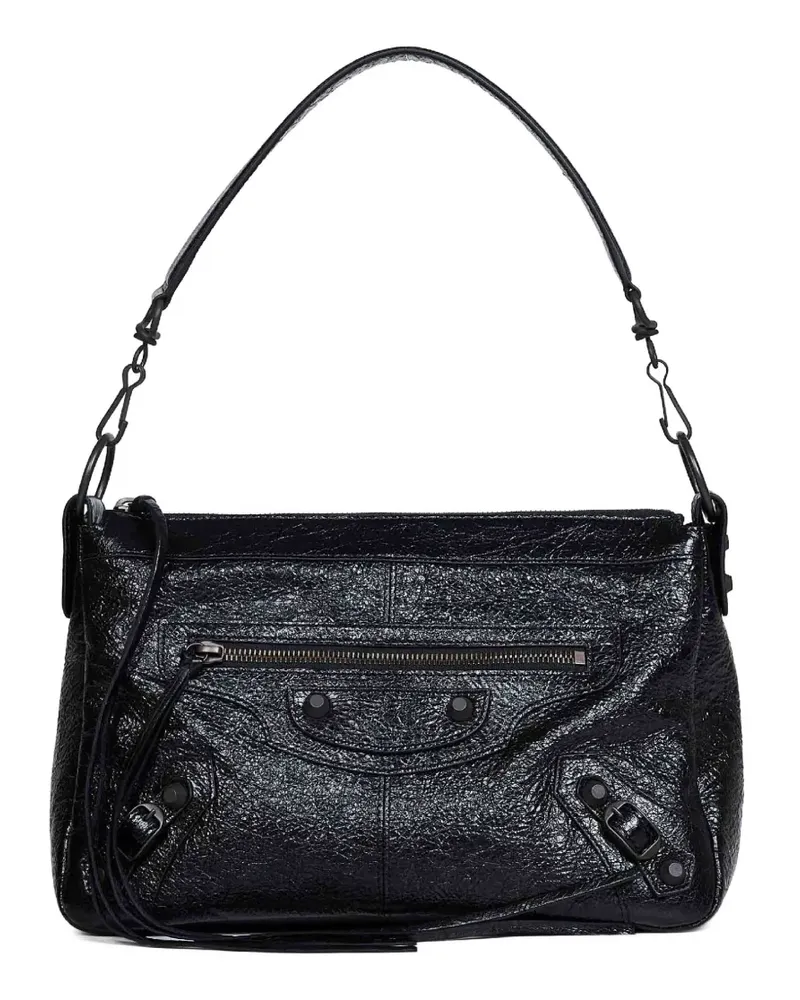 Balenciaga small Le City Moto shoulder bag - Schwarz Schwarz