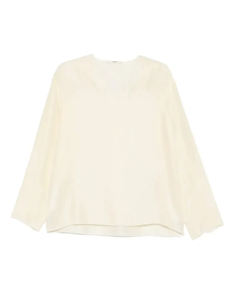 BARENA Livietta Bluse mit V-Ausschnitt - Nude Nude