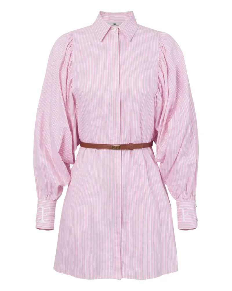 Elisabetta Franchi Hemdkleid mit Streifen - Rosa Rosa