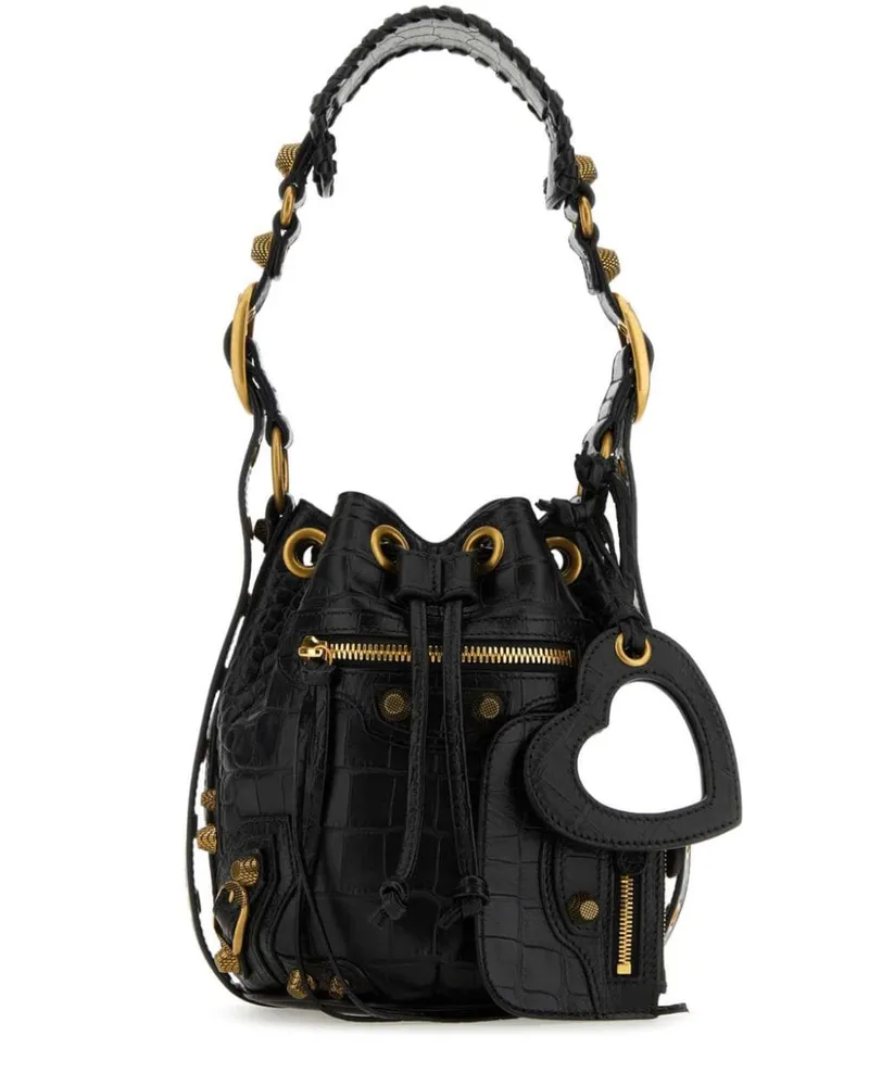 Balenciaga Le Cagole Beuteltasche - Schwarz Schwarz