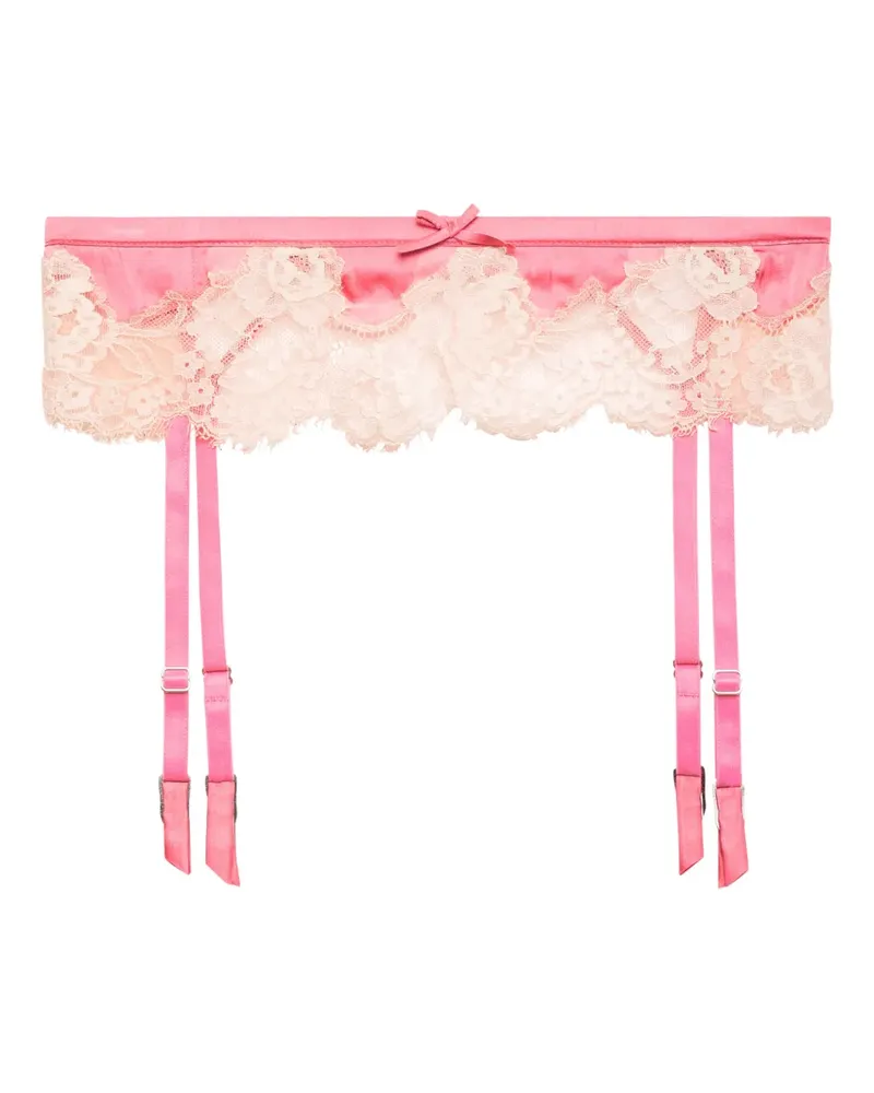 Fleur Du Mal Juliet lace garter belt - Rosa Rosa