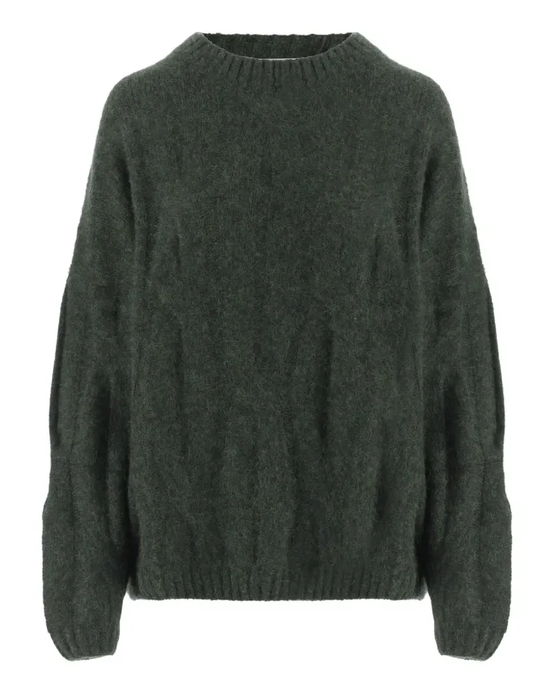 ALLUDE Pullover mit rundem Ausschnitt - Grün Grün