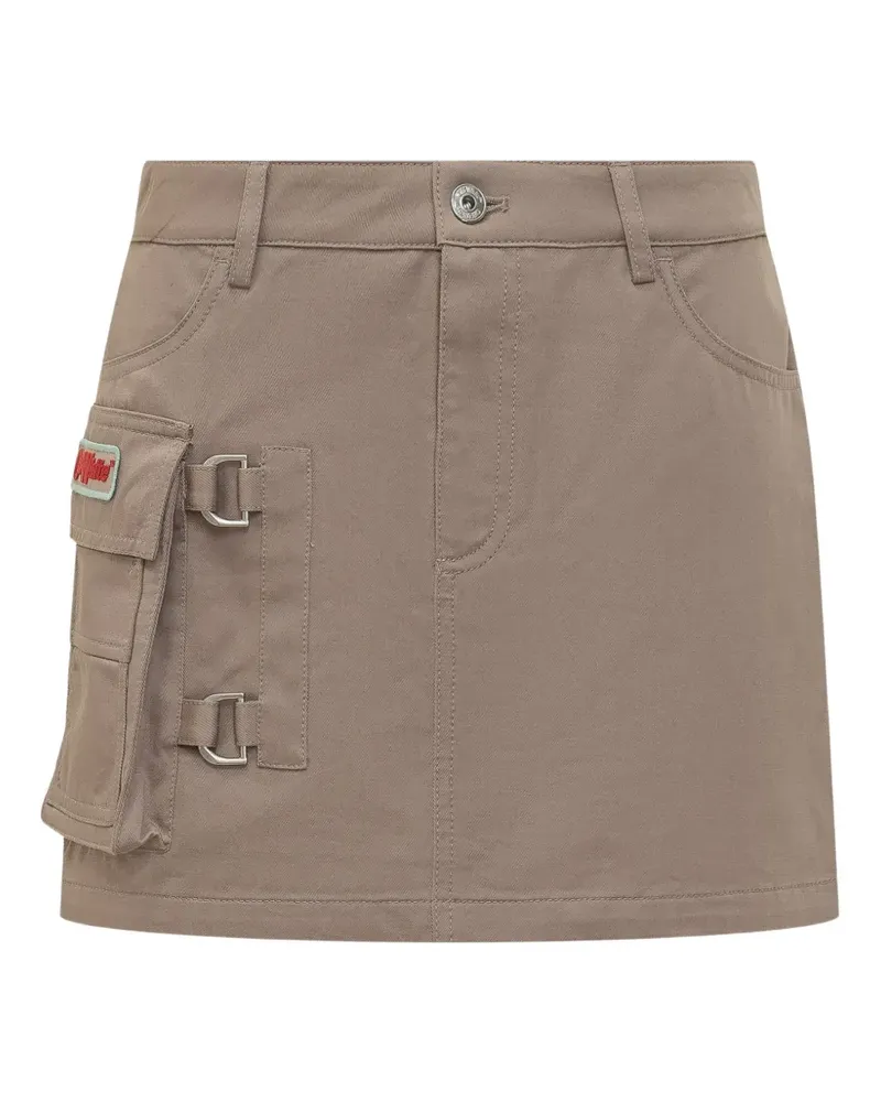 OFF-WHITE CO Gab Minirock mit Taschen - Nude Nude