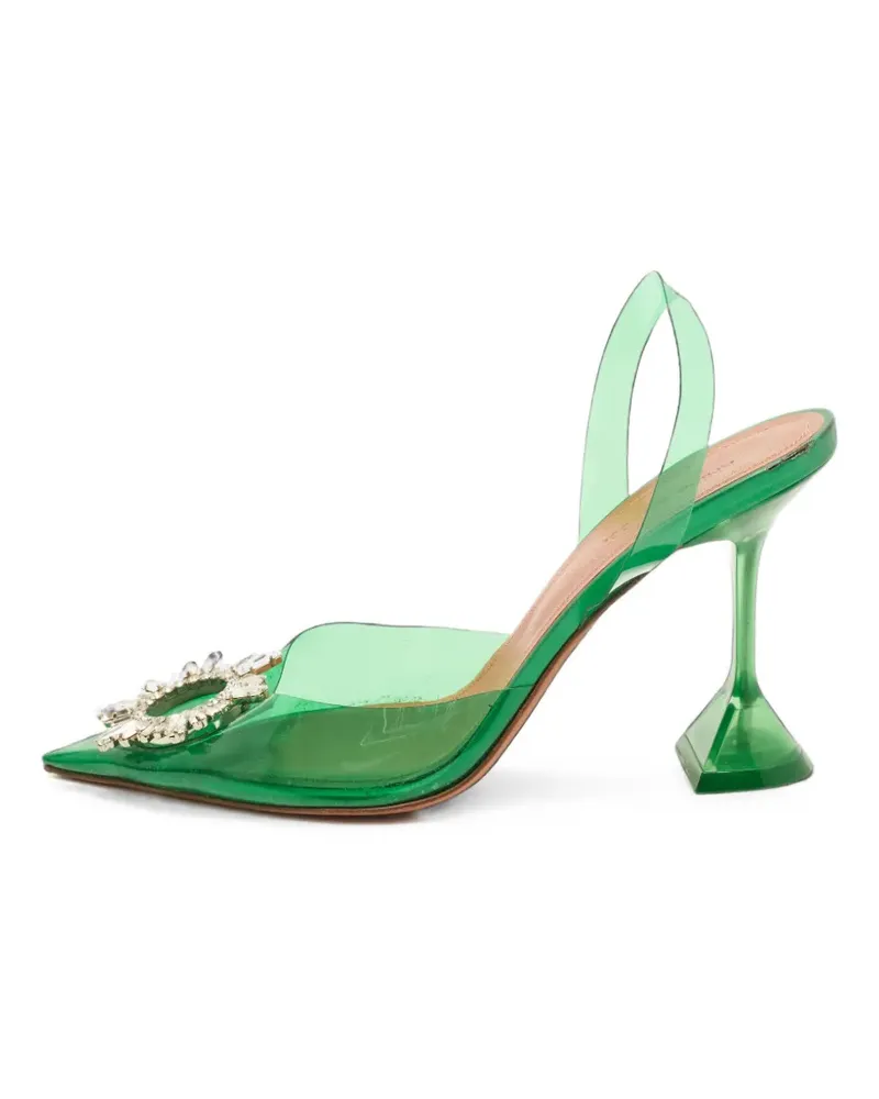 Amina Muaddi Begum Slingback-Pumps - Grün Grün