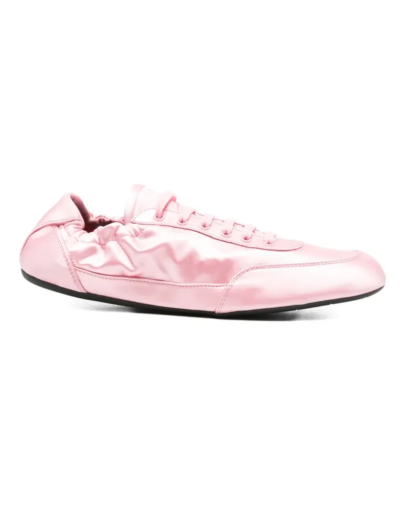 Prada Collapse ruched sneakers - Rosa Rosa