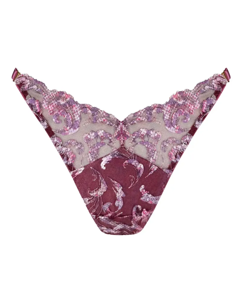 Bordelle Siren floral thong - Rosa Rosa