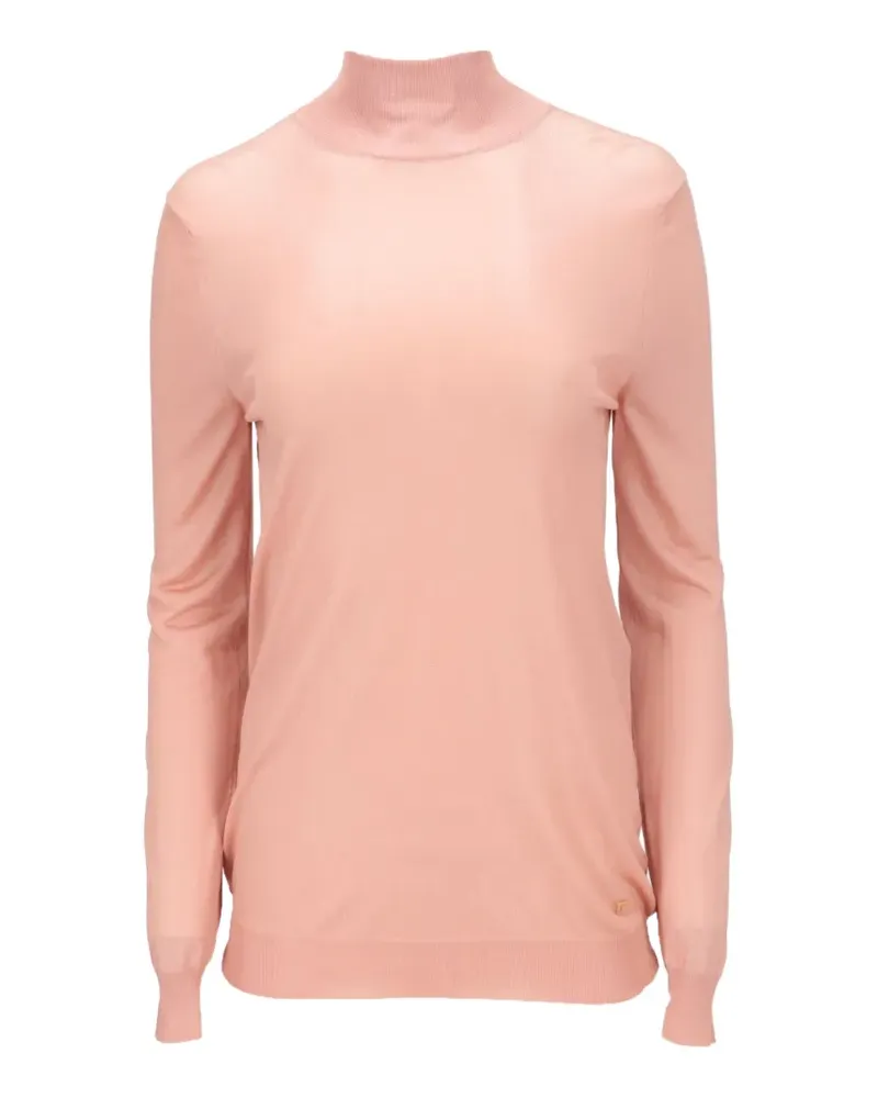 Tom Ford long-sleeve mock-neck T-shirt - Rosa Rosa