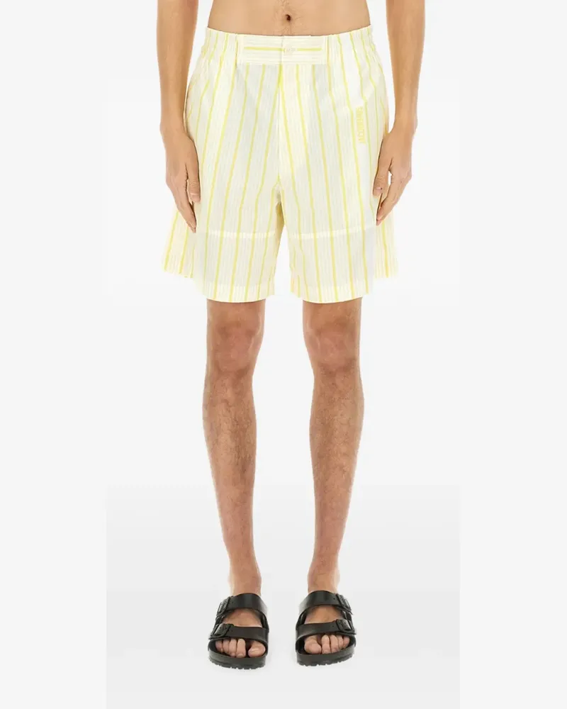 Jacquemus Aloe striped shorts - Gelb Gelb
