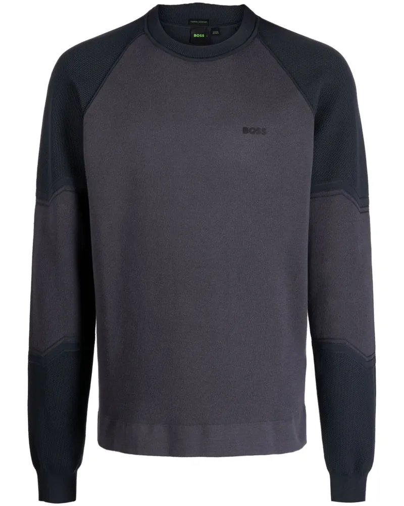HUGO BOSS Relka Sweatshirt mit Rundhalsausschnitt - Grau Grau