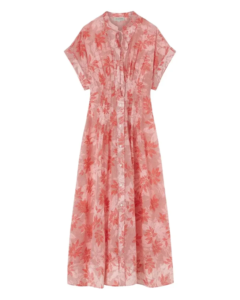 Lee Mathews Meredith Maxikleid mit Blumenmuster - Rot Rot