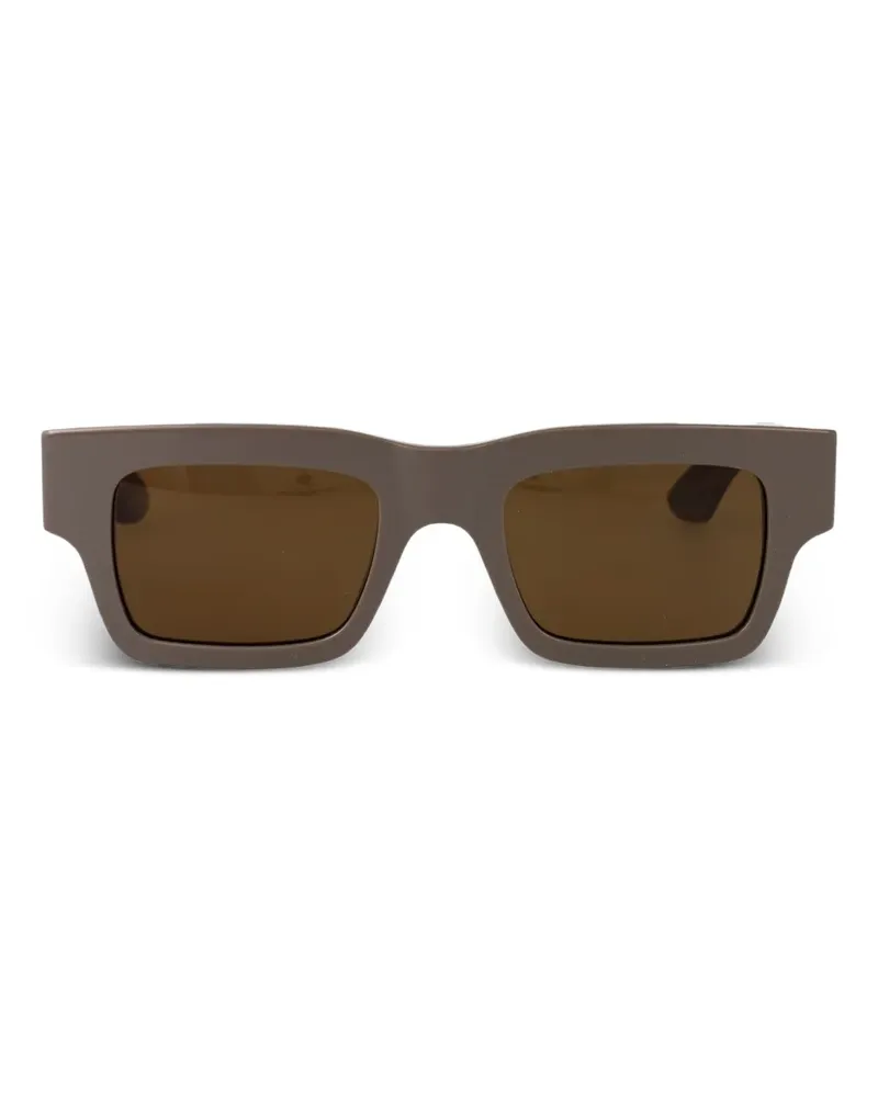 Alexander McQueen Breite Sonnenbrille - Braun Braun