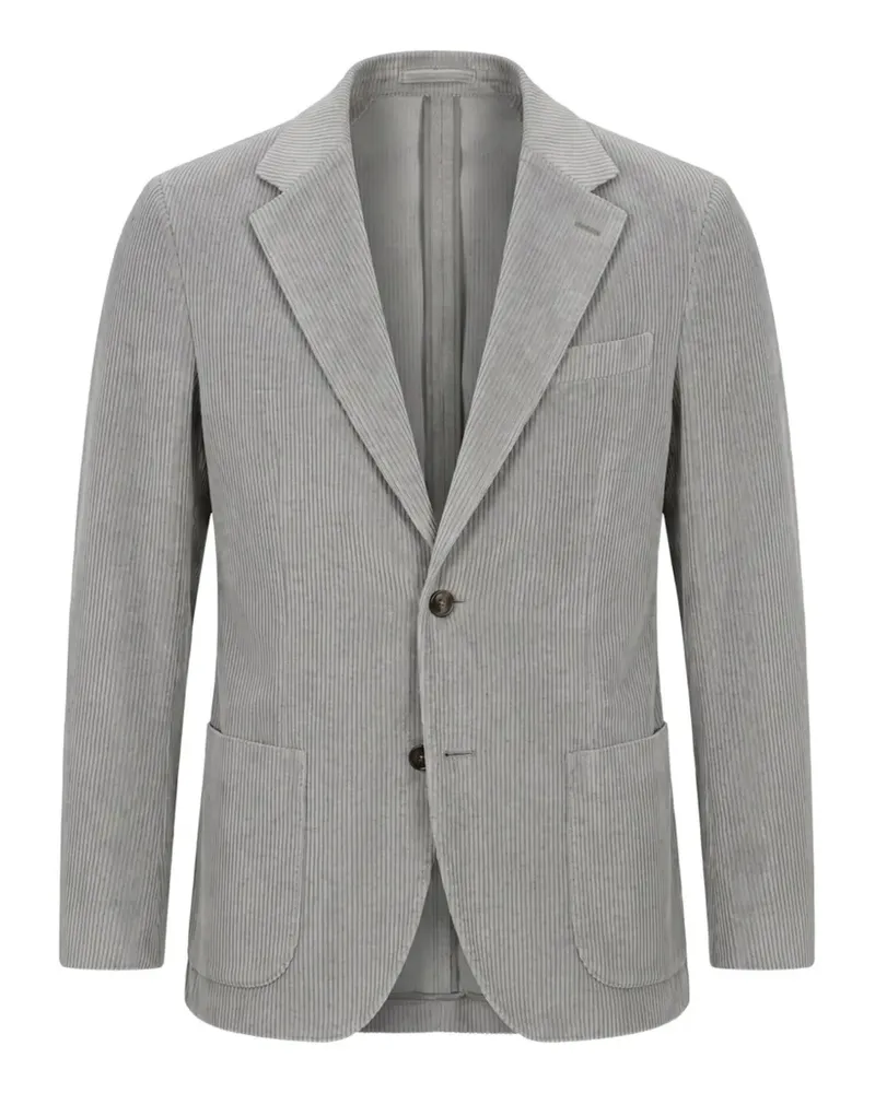 LARDINI Einreihiges Sakko aus Cord - Grau Grau