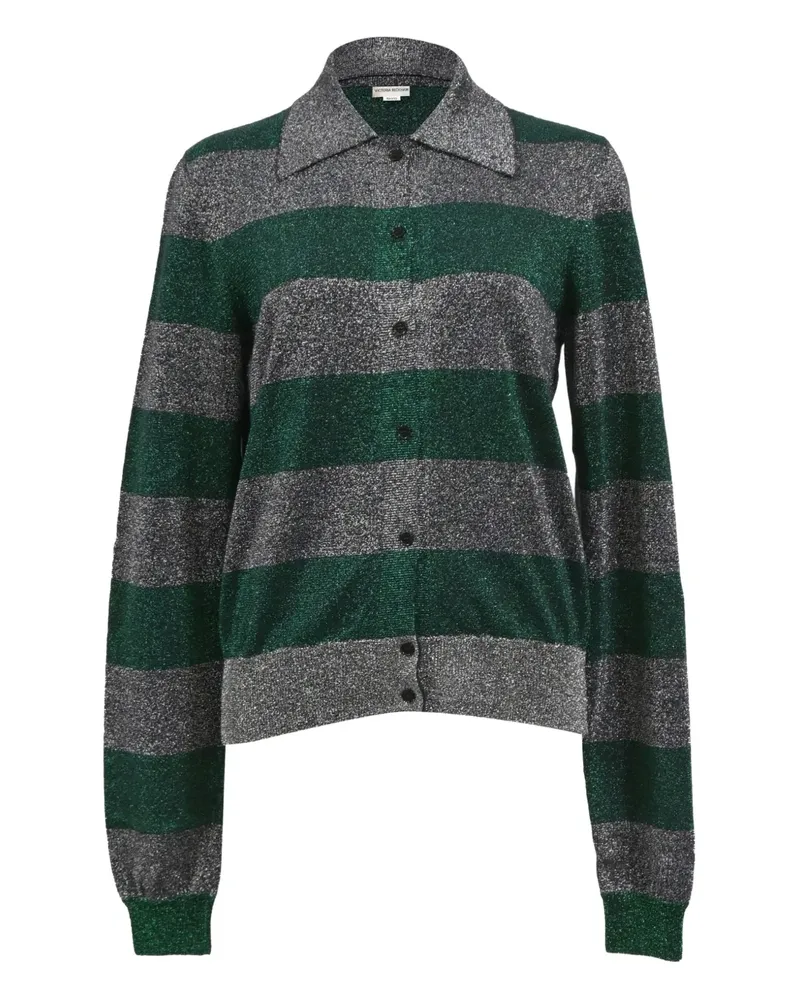 Victoria Beckham Gestreiftes Hemd - Grün Grün