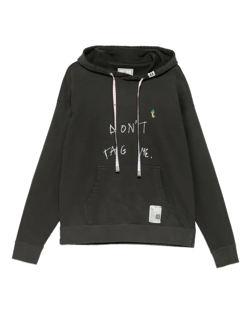 MIHARAYASUHIRO Hoodie mit Maßband und Kordelzug - Grau Grau