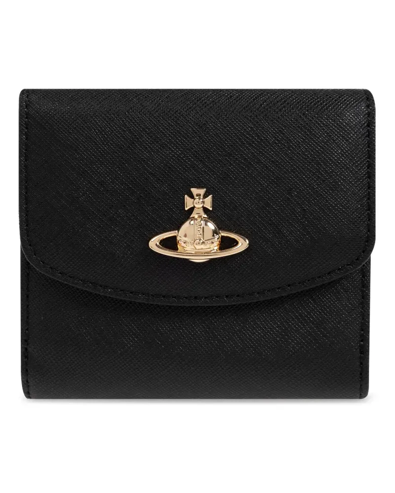 Vivienne Westwood Portemonnaie aus Saffiano-Leder - Schwarz Schwarz