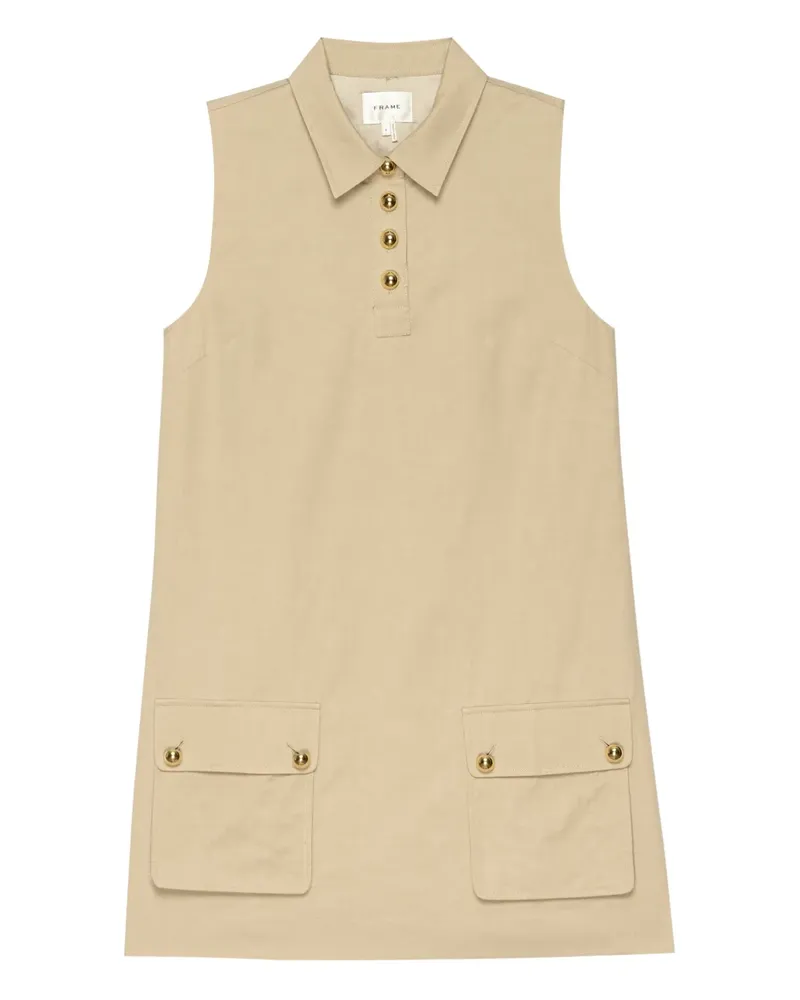 Frame Denim Hemdkleid mit Taschendetail - Nude Nude