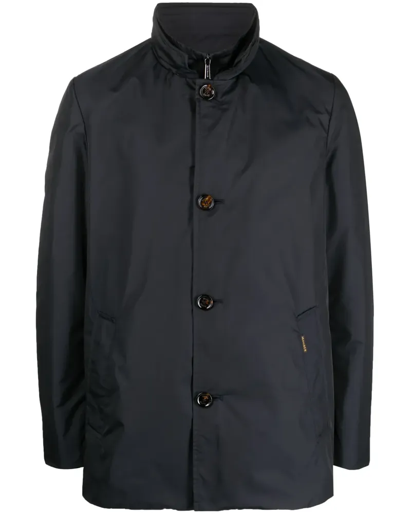 MOORER Einreihiger Mantel - Blau Blau