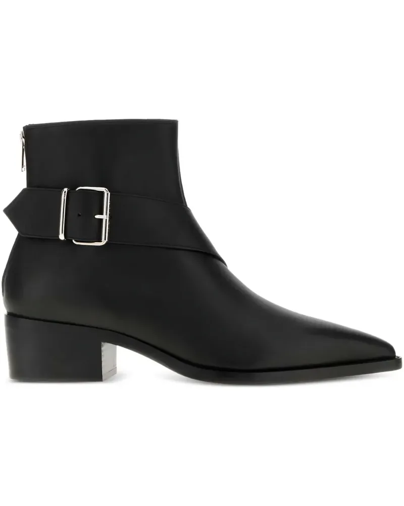 Alexander McQueen Heron Bikerstiefel 45mm - Schwarz Schwarz