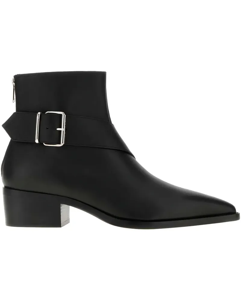 Alexander McQueen 45mm Heron biker boots - Schwarz Schwarz