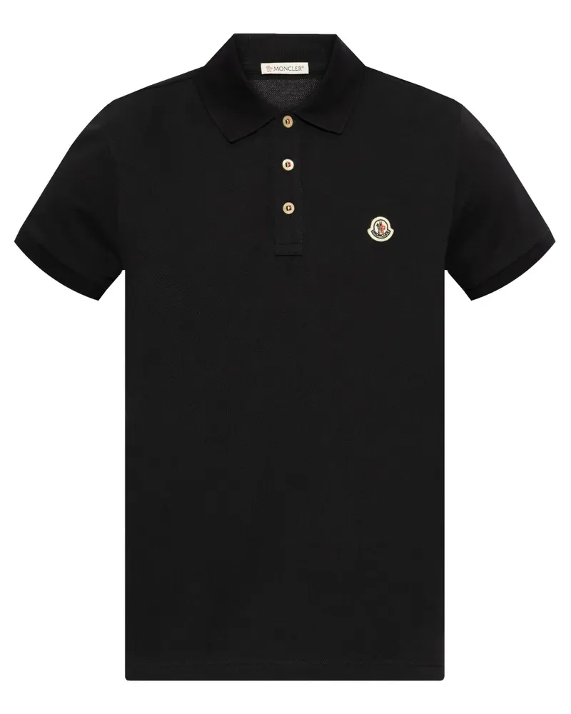 Moncler Poloshirt mit Logo-Applikation - Blau Blau