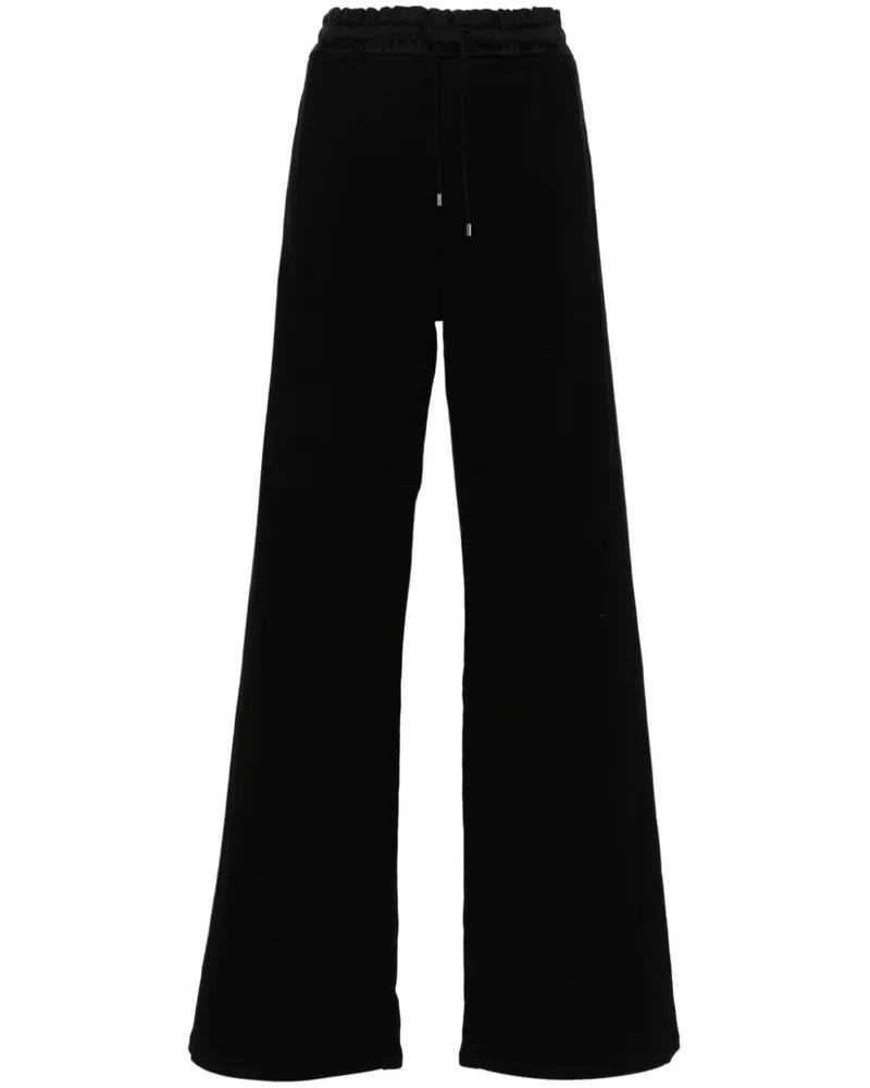Saint Laurent Jogginghose mit Logo-Stickerei - Schwarz Schwarz